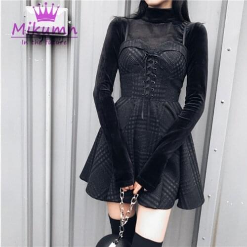 Модные платья в клетку Mikumn China At AliExpress