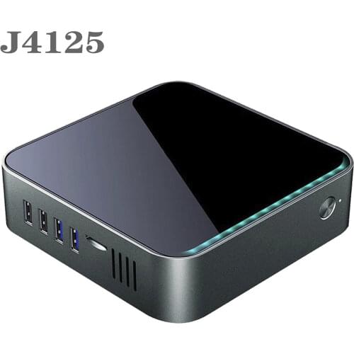I01 Windows 10 PRO Mini PC Intel Celeron J4125 8GB RAM 128GB EMMC SATA 3.0 VGA USB 3.0 1000M LAN Office Mini Computer vs GK3V