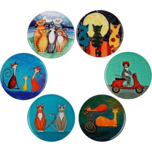 Trend 2021 Shoko Cats 6'lı Coaster посуда для кухни наборы set kitchen vaisselle platos