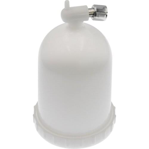 NEW-400Ml Plastic Cup for Paint Spray Sprayer Cup Air Gravity Feed Spray Paint Pot Thread Connector for Spray Tools