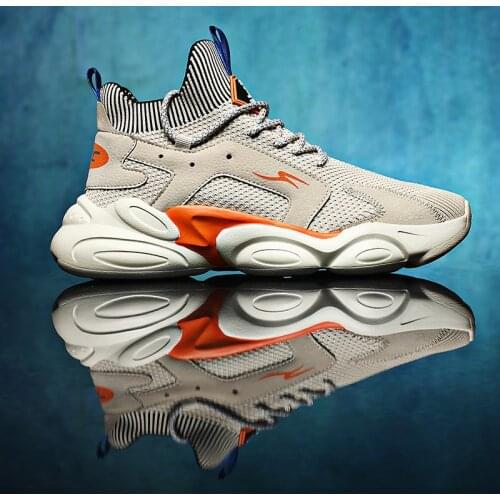 New Summer Popcorn Breathable Sneakers Flying Weaving Casual Sock Shoes Plus Size Fashion Zapatillas High Quality Running Zapato