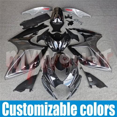 Fairings for SUZUKI GSXR 600 750 K6 K7 2006 2007 matte black blue white fairing kit GSXR600 GSXR750 06 07