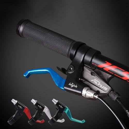 1 Pair Aluminum Alloy MTB Bicycle Road Bike Handle Hand Bar Brake Lever 22.2mm Ergonomic Design Brake Hand Bar 5 Colors
