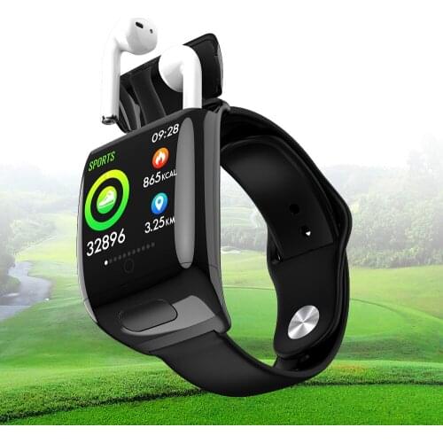 Sport Smart Watch Men Bluetooth Headphone Heart Rate Blood Pressure Smartwatch Women Smart Watch Waterproof 2021 For Android IOS