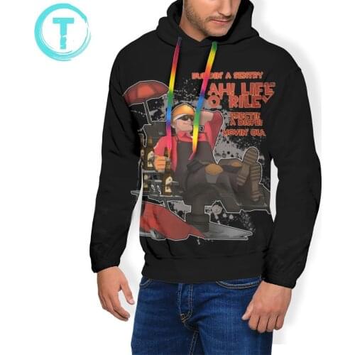 Team Fortress Hoodie Red Engineer - Team Fortress 2 Hoodies Purple XXL Pullover Hoodie Outdoor Hoodies