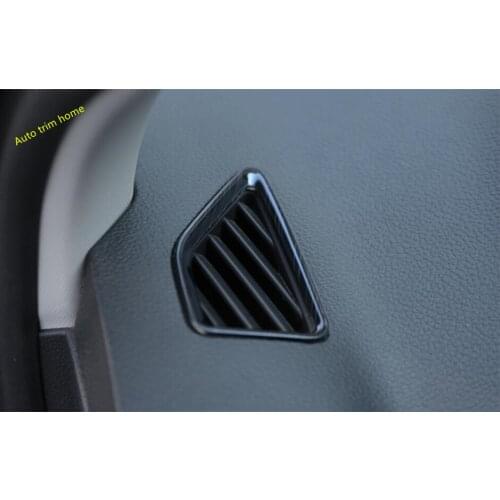 Lapetus Inner Air Conditioning AC Outlet Vent Frame Cover Trim For Skoda Karoq 2018 2019 2020 Stainless Steel / Auto Accessories