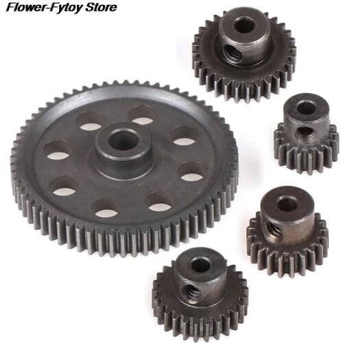 11184 Metal Diff Main Gear 64T 11181 Motor Pinion Gears 21T Truck 1/10 RC Parts HSP BRONTOSAURUS Himoto Amax Redcat Exceed 94111