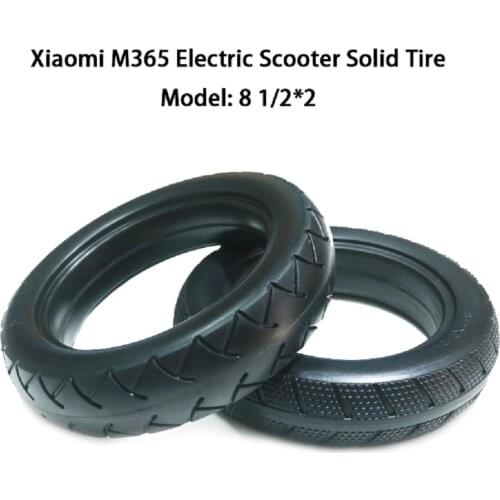 2 Pcs 8 1/2*2 (50-134) Solid Tire for 8.5 Inch Wheel Hub And Xiaomi M365 Electric Scooter Explosion-proof Non-slip Wheel Tyre