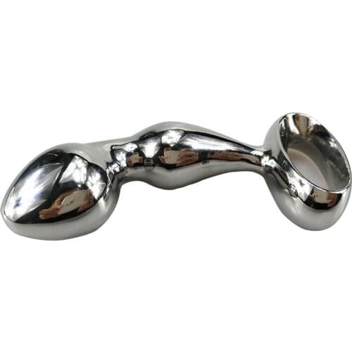 260g Dia 32mm Njoy Prostate Fun G-spot toy Chrome Plated Metal Anal Hook Butt Plug Worx Luv Plug Adult Sex Massager Products