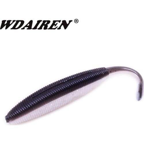 6Pcs/lot Shad Fishing Lure Easy shiner jigging Wobbler 100mm 4.7g Soft Bait Carp Fishing Paddle Single Tail Silicone Lures