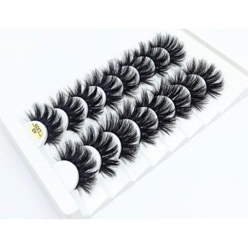 8 Pairs 4D Mink Lashes Natural False Eyelashes Dramatic Volume Fake Lashes Makeup Eyelash Extension Silk Eyelashes
