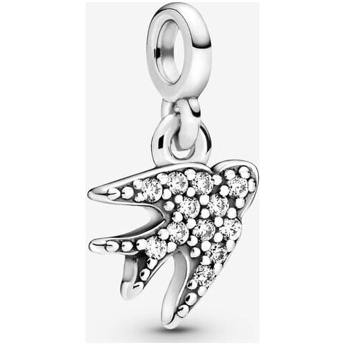 Me Collection Silver 925 jewelry My Swallow Dangle Charm Charms fit Me Style Thin Chain Bracelets necklaces DIY For women