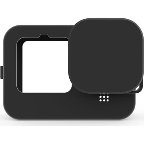 Housing Case for GoPro HERO9 Waterproof Silicone Protective Case Washable Shockproof with Lens Cover