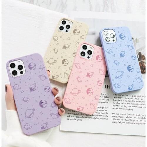 For iPhone 13 Case Space Planet Cover For iPhone 12 11 13 Pro Max mini 7 8 6 6S Plus SE 2020 X XR Xs MAX 5 S Silicone Coque Bags