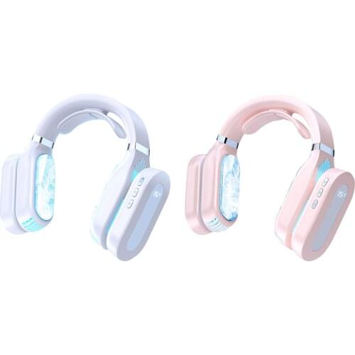 Dual Function Neck Fan Hand Free Cooling & Warmer Fan Sports Fan 2600Mah