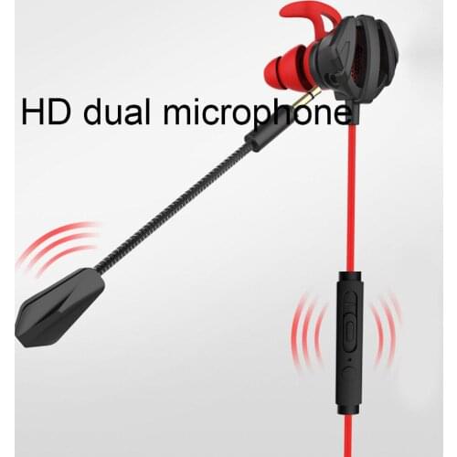 E-sports Headset Earphone Helmets For CS Games Gaming In-Ear Headset With Mic Volume Control PC Gamer Earphones