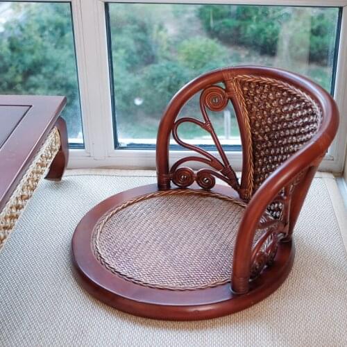 Hair bed of couch tatami rice chair rattan makes day type of wave window chair and room chair solid wood chair without leg chair