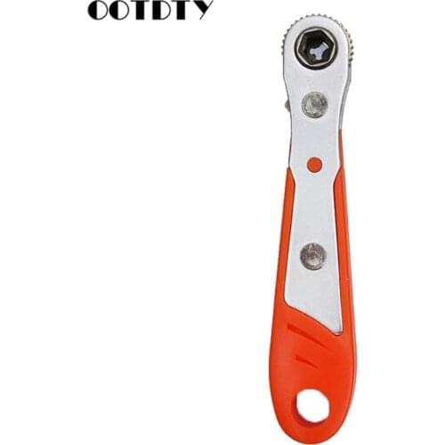 Mini Magnetic Ratchet Wrench 1/4"(6.35mm) Hexagon Torx Bidirectional Control for Single/Double Head Screwdriver Tool