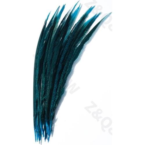 Natural 50-70CM pheasant cap tail feathers dyed in lake blue color 10-50 DIY crafts and festive headgear decoration accessories