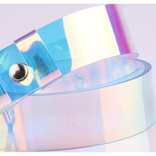 New Classic Lady Belt Simple All round Student Women Fashionable Colourful And Transparent Plastic Belt 90cm 100cm 110cm 120cm