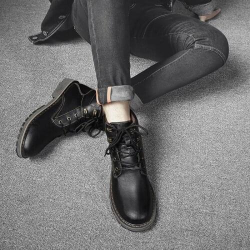 Wear outdoor fashion hot sneakers High sneaker high casual mens flat sports a leather mens sale causal man boots shoes shoe men