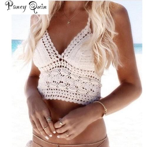 PANEY QUIN Women's Cropped Tank Tops