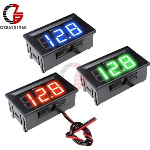 DC 5V 12V 24V 0.56" LCD Digital Voltage Meter Voltmeter Battery Capacity Tester Detector for Electronic Mobile Power Bank