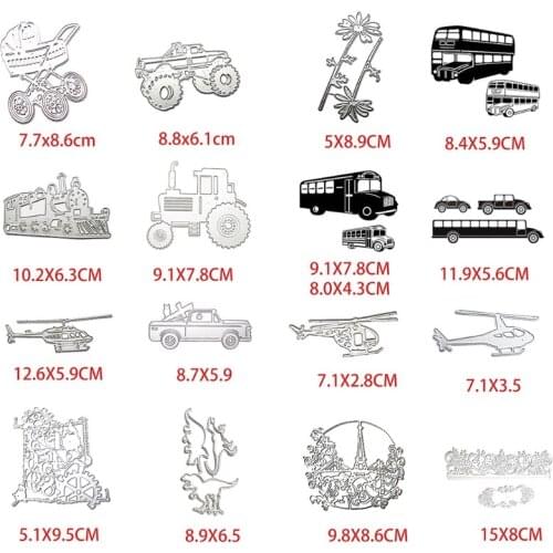 Patterns Metal Cutting Dies Stencil Scrapbooking DIY Album Stamp Paper Embossing
