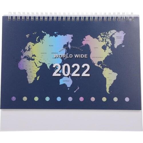 1 Pc Convenient 2022 Desktop Calendar Ornament Notepad Calendar for Planning And Noting