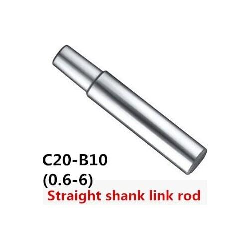 1PCS Drill Sleeve C20 B10 straight Shank Adapter Drill Chuck Arbor Drilling Lathe Machine Capacity 0-0.6mm