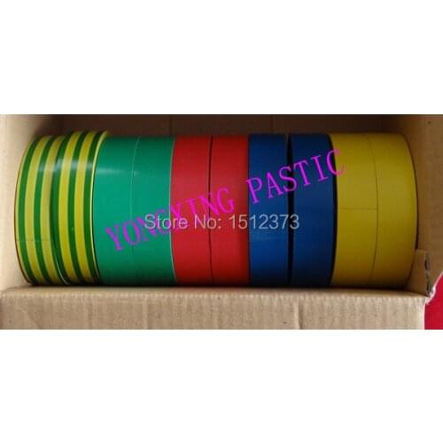 10piece/lot J20 electrical tape widh 18mm five different color