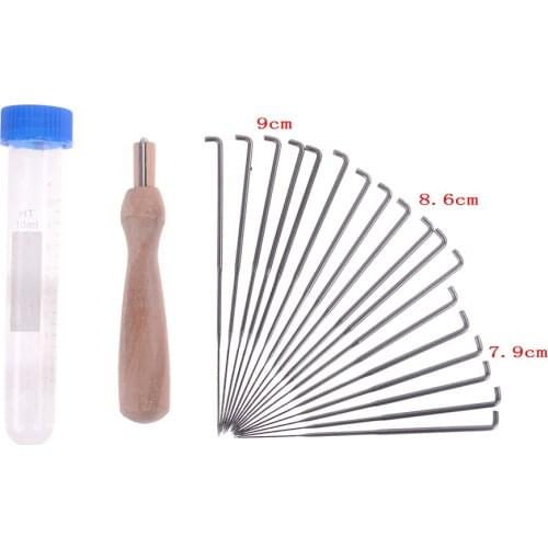 18pcs 3 Sizes Felting Needles Wool Felt Needles DIY Craft Felt Tool With Bottle