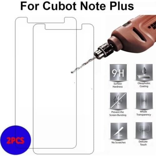 2PCS Cubot Note Plus Tempered Glass 5.2" 9H Ultra-thin Toughened Protective Glass film For Cubot Note Plus Screen Protector Film
