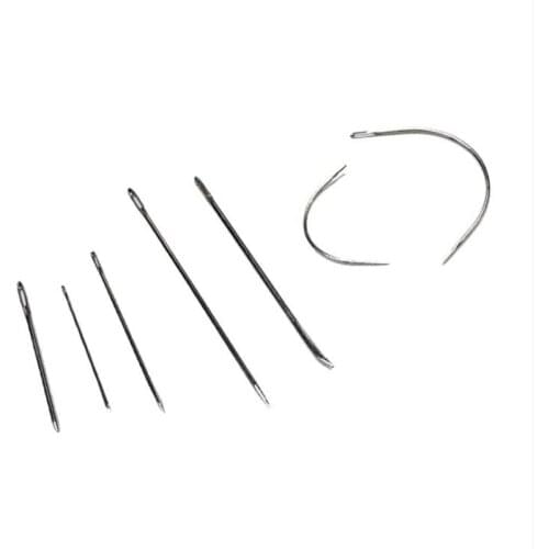 7pcs/pack Handy Needle Sail Needle Curved Straight Needle for Sewing Leather Furs Carpet Heavy Clothes Canvas Sewing Tools DIY