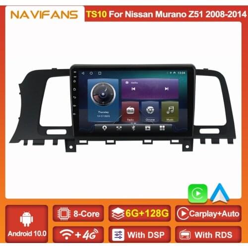 Android 11 DSP IPS Car Multimedia Player For Nissan Murano Z51 2008 2010 2014 GPS Navigation Radio Tape Recorder Stereo Headunit