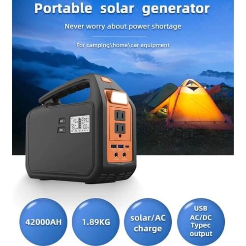 Anern Solar Generator Charging Portable Solar Power Station Outdoor Energy Power Supply With Big Capacity