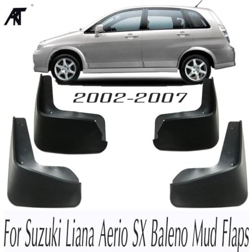 Car Mud Flaps For Suzuki Liana Aerio SX Baleno 2002-2007 Mud Flap Mudguards Fender 2003 2004 2005 2006 Mudflaps Splash Guards