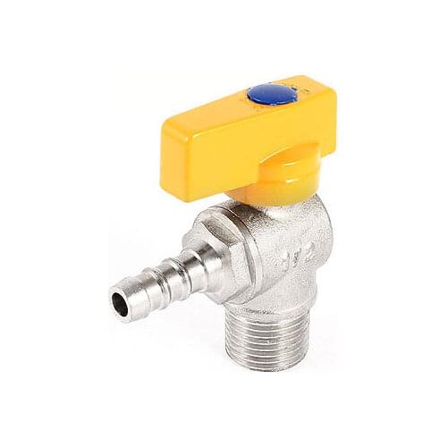 Quarter Turn Handle 1/2 PT Thread Liquefied Petroleum Gas Ball Valve Silver Tone