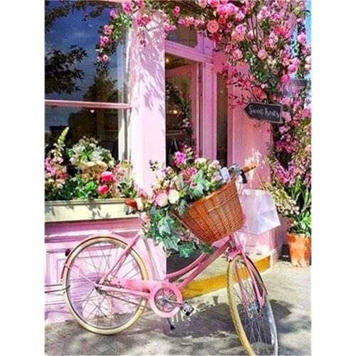 Flowers DIY Embroidery 11CT Cross Stitch Kits Craft Needlework Set Printed Canvas Cotton Thread Home Decoration Hot Design