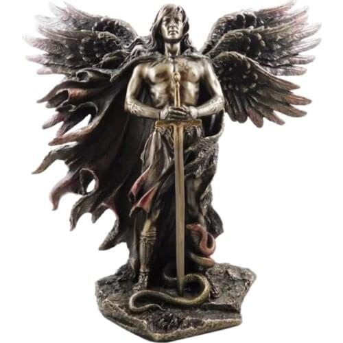 Ormament Decora Resin Statue Decorative Ormament Creative Angel Big Wing Sculpture Crafts for Home Living Room Garden Decoration