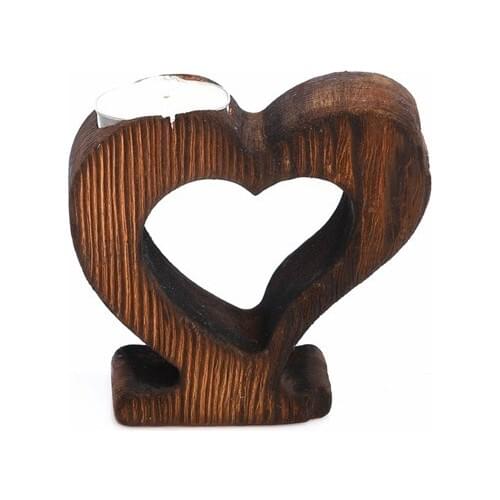 Pony Bed Wood Decorative Heart Letter Candle holder