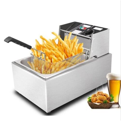 220v or 110v CE 8L Electric Deep Fryer Stainless Steel Frying Machine Commercial Or Household Fryer
