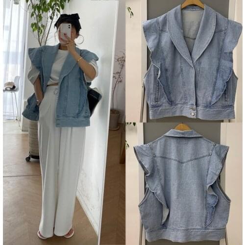 Женские джинсовые жилеты Jfmhrx China At AliExpress