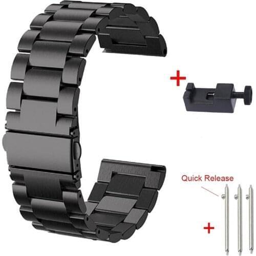 Stainless Steel Classic Bracelet Watch Band Straps & Tools Strap 24mm for Suunto 9 7 Baro Suunto D5 Spartan Sport Wrist HR/Baro