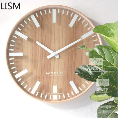 Round Wall Clock Quartz Silent Modern Design Art Nordic Wall Clock Vintage Wood Home Decor Wall Watch Home Decore Reloj De Pared