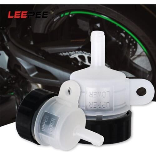 LEEPEE 1 Piece Motorcycle Foot Rear Brake Master Cylinder Tank Oil Cup Universal Oil Bottle Moto Oil Cup Plastic Liquid Bottle