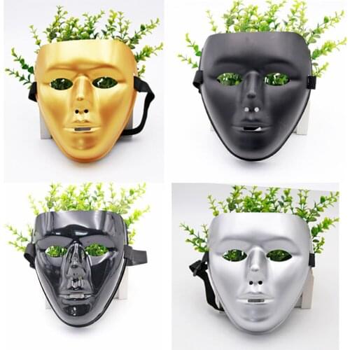 HOT Hip Hop Dancing Masquerade Carnival Masks Gold Silver Street Dance Performance Costume Props Halloween Cospaly Party Mask