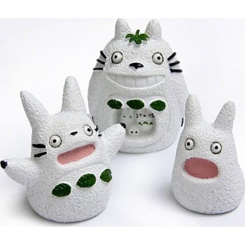 Winter Snow Totoro Miniature Fairy Garden Home Houses Decoration Mini Craft Micro Landscaping Decor DIY Accessories