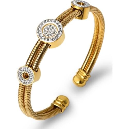 Fashion Adjustable Stainless Steel Bangles & Bracelets For Men Women Simple Wire Wistband Cuff Bangle Jewelry Gifts