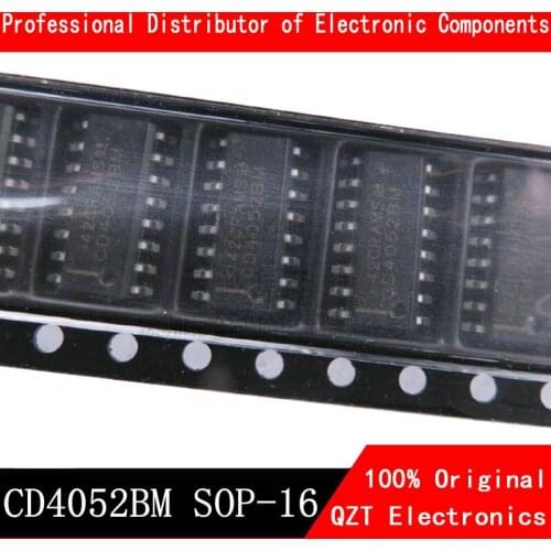 10PCS CD4052BM SOP-16 CD4052BM96 CD4052 4052 SOP16 SMD New and Original IC Chipset
